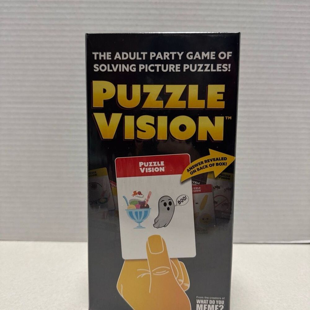 Puzzle Vision Party Game - Black and Yellow